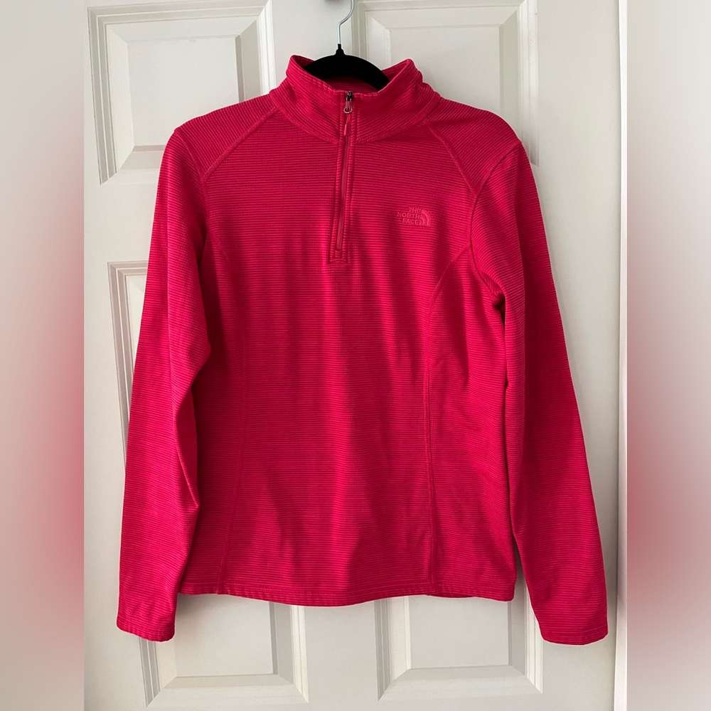 The North Face 1/4 zip ribbed jacket